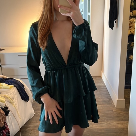Deep V Revolve Cocktail Dress - Picture 1 of 4